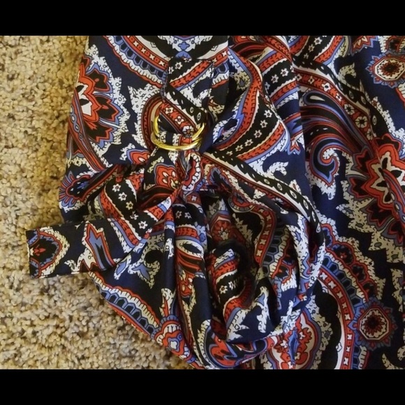 COPY - 😍Michael Kors multi color pattern blouse - Picture 3 of 6